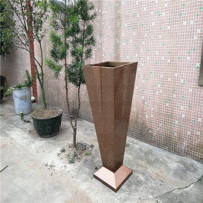 戶外花箱 售樓部外擺移動花盆金屬花槽室外花架 成品花池花壇